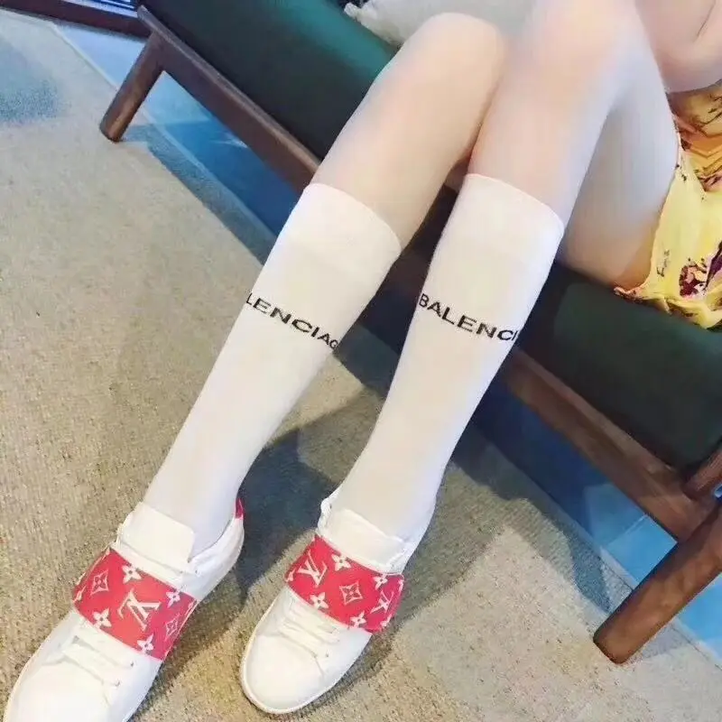 Internet celebrity women's tide colorful thin pile of socks, fashionable candy color autumn and winter college style stockings