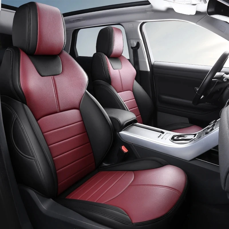 Only front row 2 seats Customize 98% of Car Seat Cushions Custom Fit Car Seat Covers Full Set Top Quality Leather Full Covered