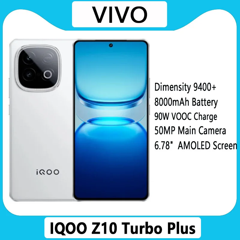 Vivo IQOO Z10 Turbo Plus 5G Smart Phone 6.78'' 144Hz AMOLED
