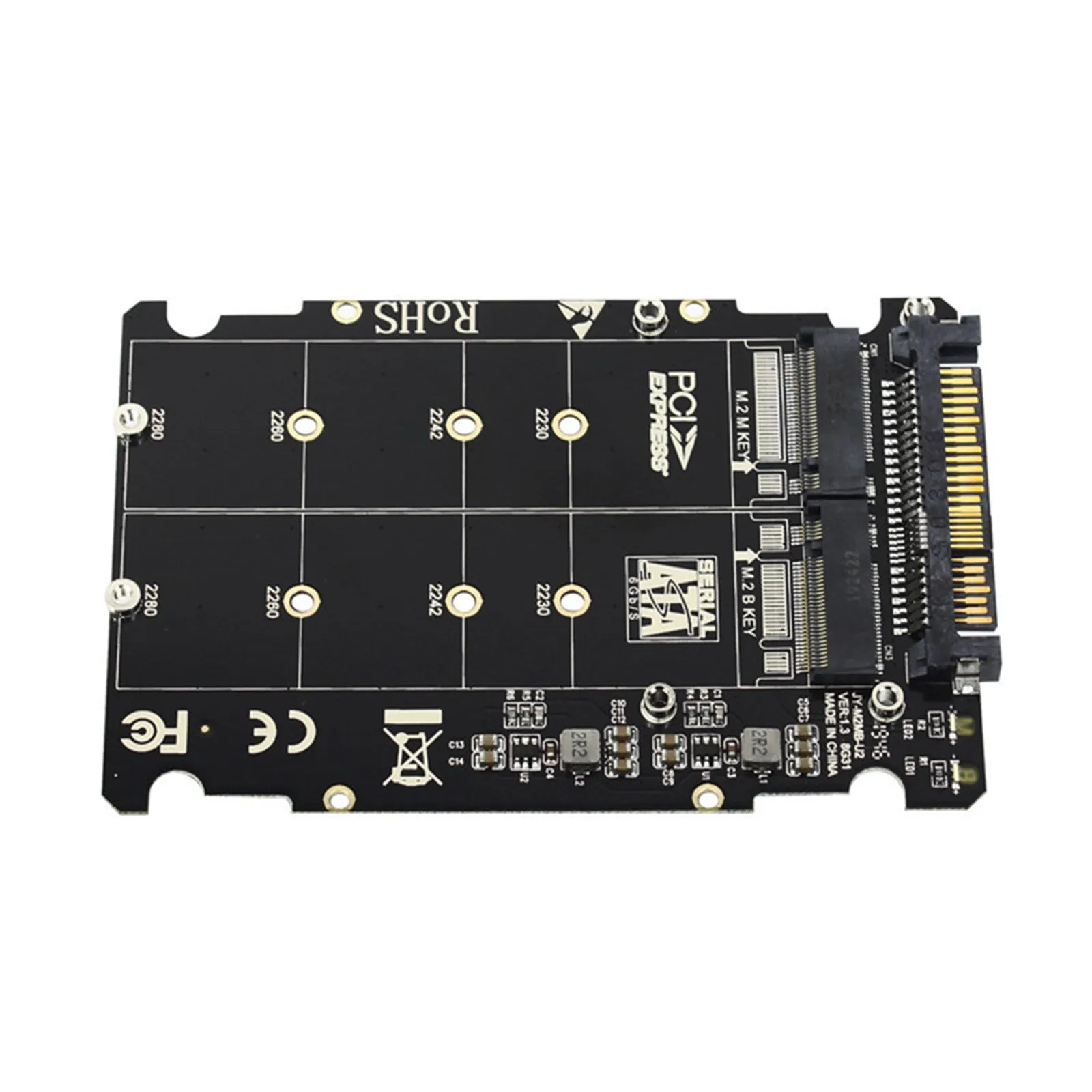 controlador Terminal Omitir PCB 2 in1 M.2 NVMe SATA Bus NGFF SSD zu PCI E U.2 SFF 8639 adaptador PCIe M2  Konverter para 2280/2260/2242/2230mm M2 SSD| | - AliExpress