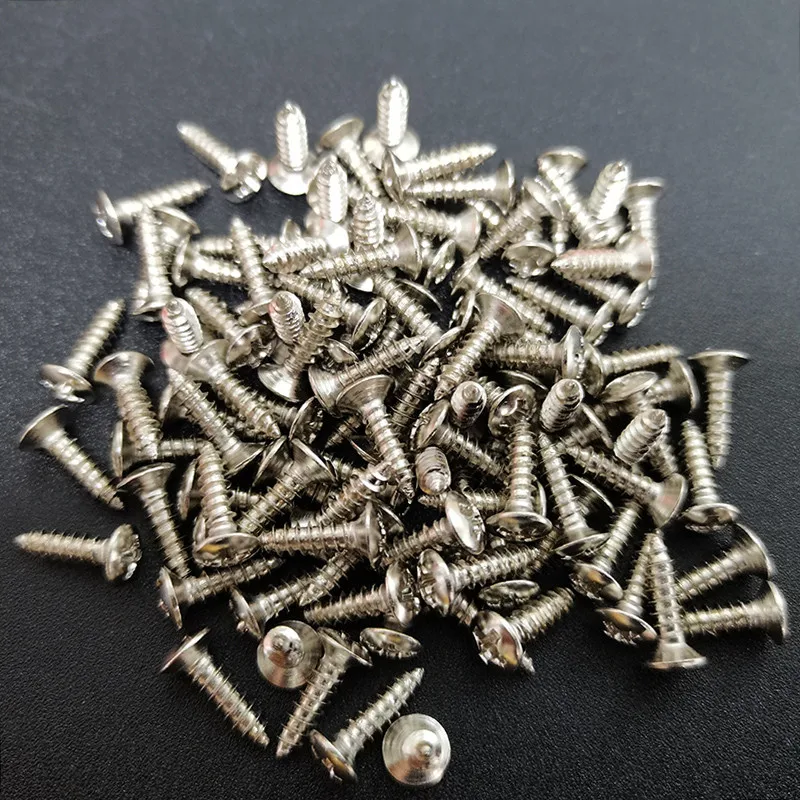 50pcs ST TL Style Electric Bass Guitar Pickguard Screws 3*12mm Cavity Cover Jack Cover Plate Screw Guitar Accessories guitar accessories guitar pickguard screws
