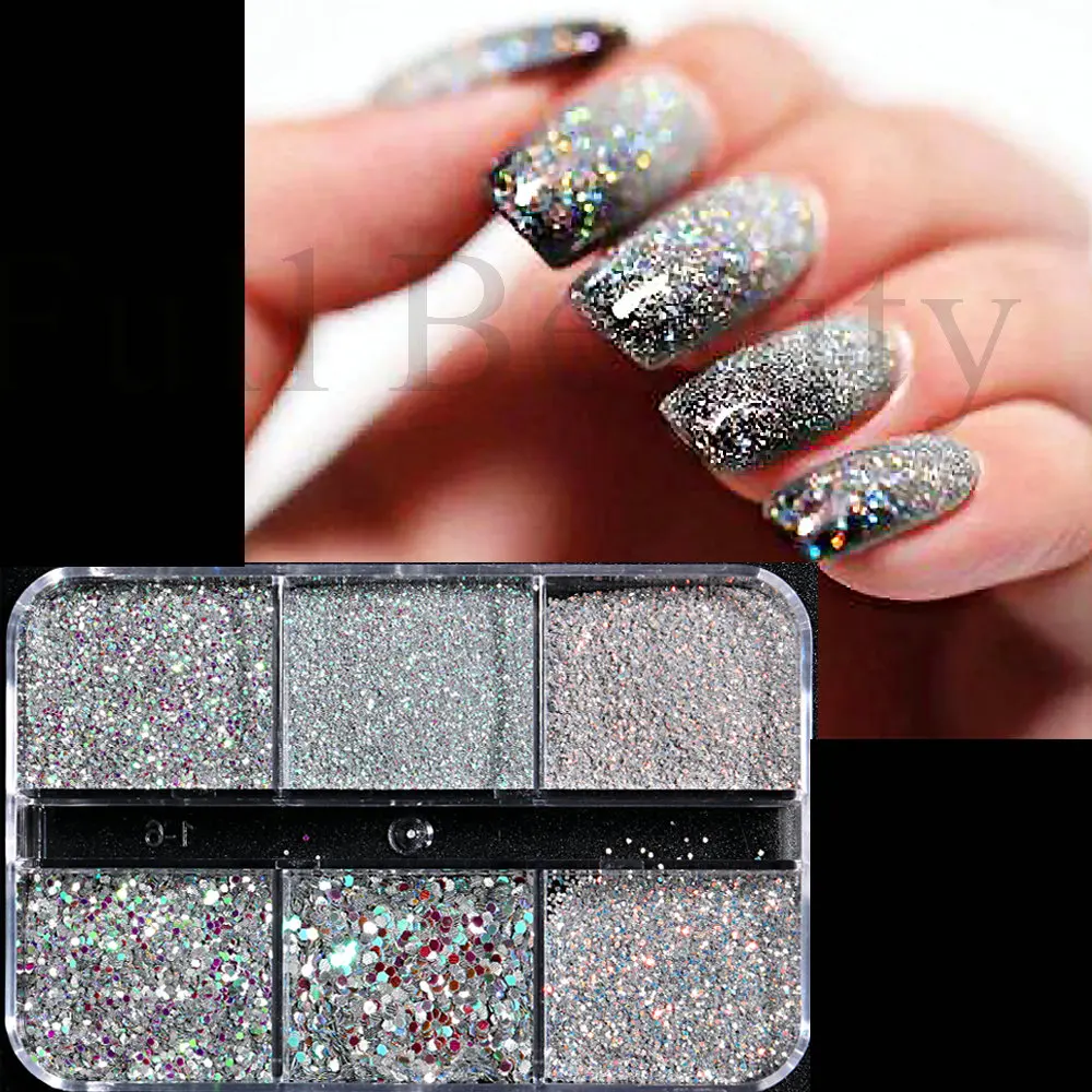 6 Pcs Shiny Nail Art Glitter Powder Luxury Chrome Nail Powder Ultrathin Glitter  For Nails Decoration Pigmentos Para Resina Epoxi - AliExpress