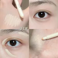 Stylo correcteur mat pour éclaircir les cernes, couleur équitable, bâton de dissimulation des cernes, tête en éponge, stylo correcteur de précision avec taille-crayon 1