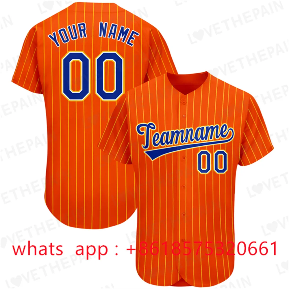 Print Team Fashion Baseball Jersey Sublimate Print Team Name/Number Soft v-neck Streetwear for Male/Women/ Any Colour baseball jersey