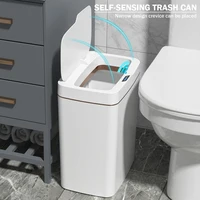 15L Automatic Trash Bin with Smart Sensor Rechargeable Battery and Waterproof Design for Bathroom and Kitchen Use 1