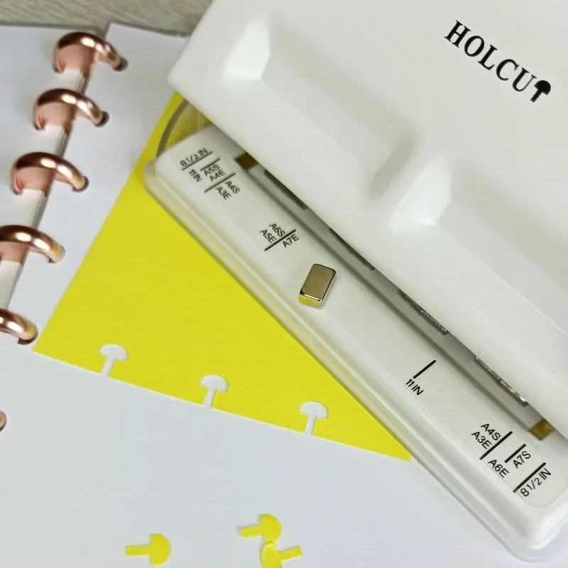 Fromthenon 4 홀 버섯 구멍 펀처 루스 리프 버섯 구멍 노트북 바인딩 펀치 도구 사무용품 용품