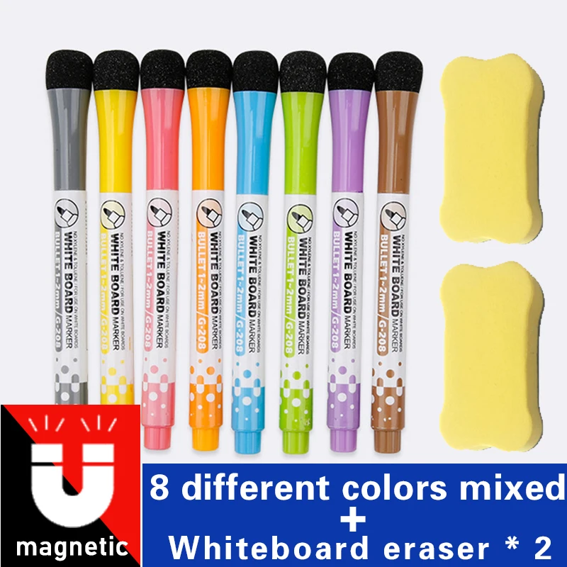 8 pen and eraser X2