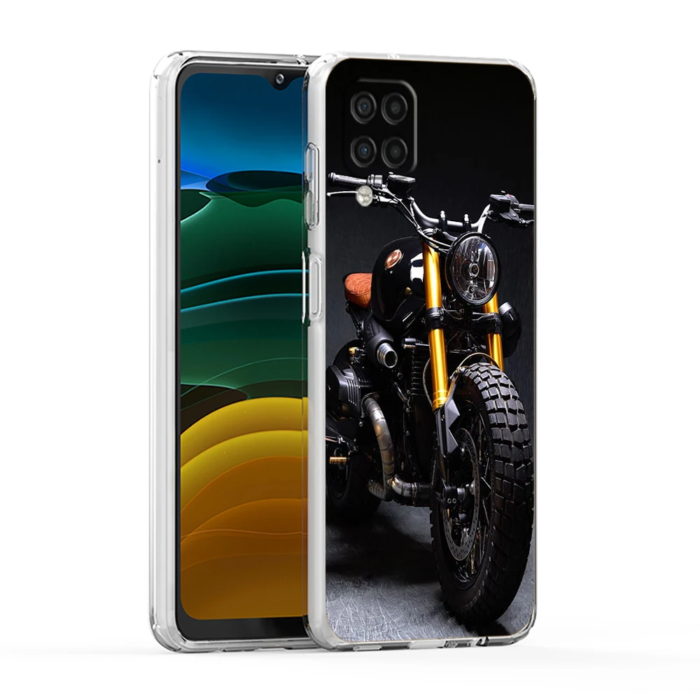 Transparent TPU Motorcycle Phone Case - Durable Protective Shell