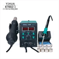 YIHUA 8786 I 2In1 Welding Station Hot/cold Air Gun Switch Digital Display Constant Temperature Electric Iron Desoldering Station 1