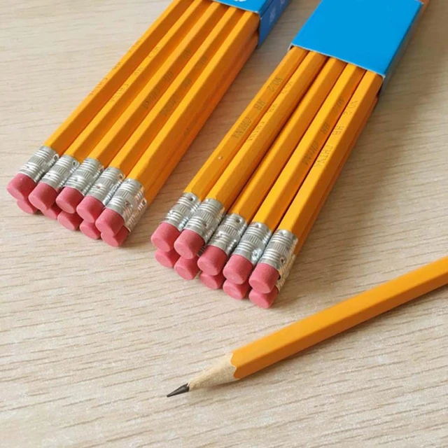 12 Pcs Staedtler 134 Pencil With Eraser Pencils School Stationery