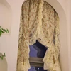 Idyllic French Rural Flowers Window Tulle Curtains for Living Room Korean Floral Ruffled Waves Side Curtains for Kitchen #A536 5