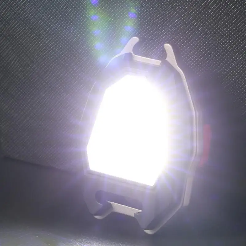 Flashlight Portable Tools And Gadgets Cob Keychain Light Rechargeable Creative Home Accessories Led Backpack Light Type-c Mini