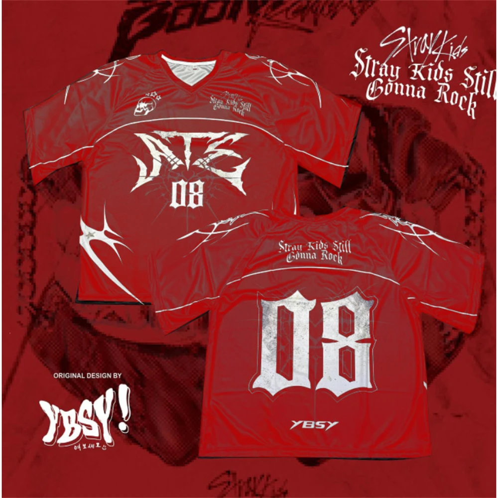 YBSY! STRAYKIDS JERSEY 2025 T-Shirt Men Hot Sale New Summer Women Short Sleeve Tops Shirts Children 3