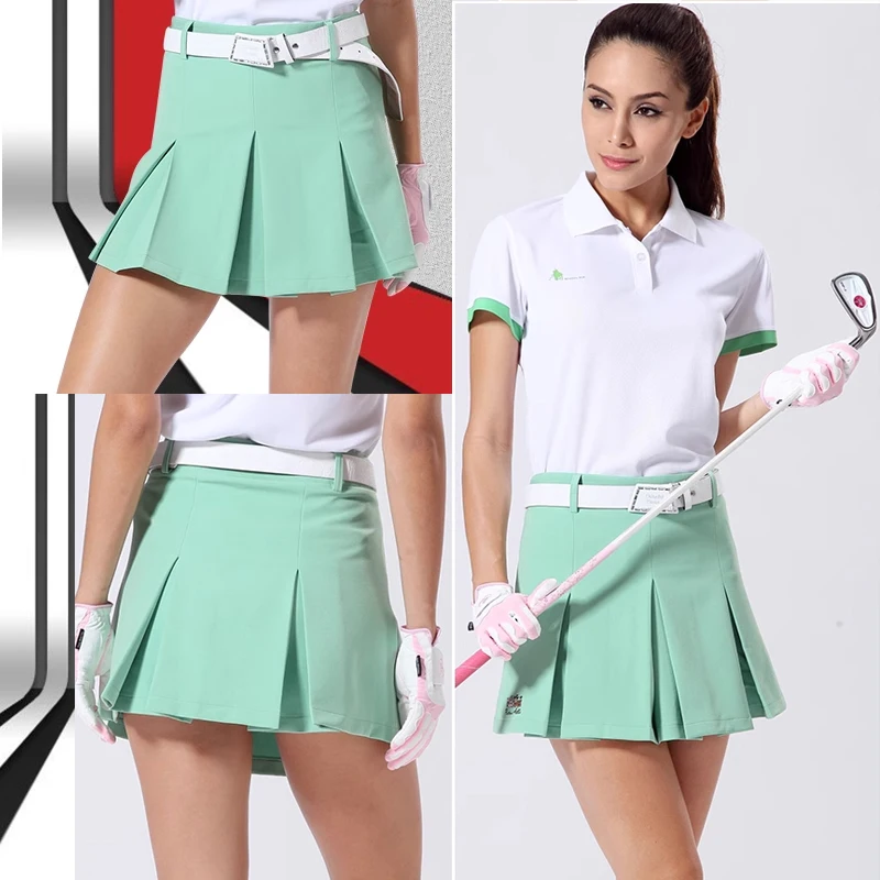 Spring Summer Golf Skirt Running Tennis Pleated Skirt Ladies Girls Outdoor Sports Casual Short Skort Woman Golf Culottes