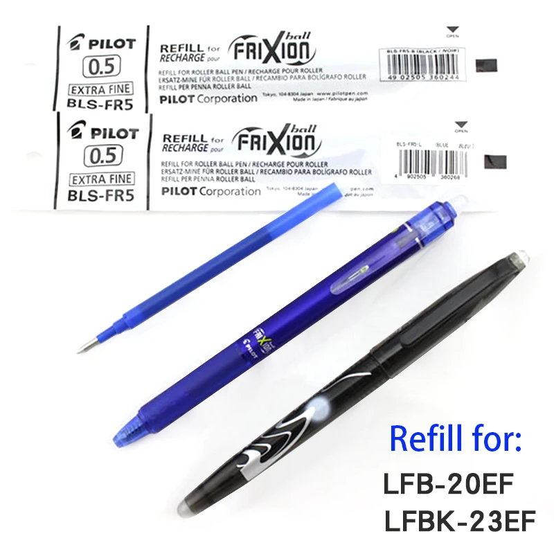 Stylo Frixion roller noir - effaçable et ré-inscriptible