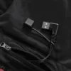 Men'S Winter Warm Fleece Jacket Solid Smart Heat Coat Outdoor Coat Thermal Usb Electric Battery Long Sleeves Heating Jackets 5