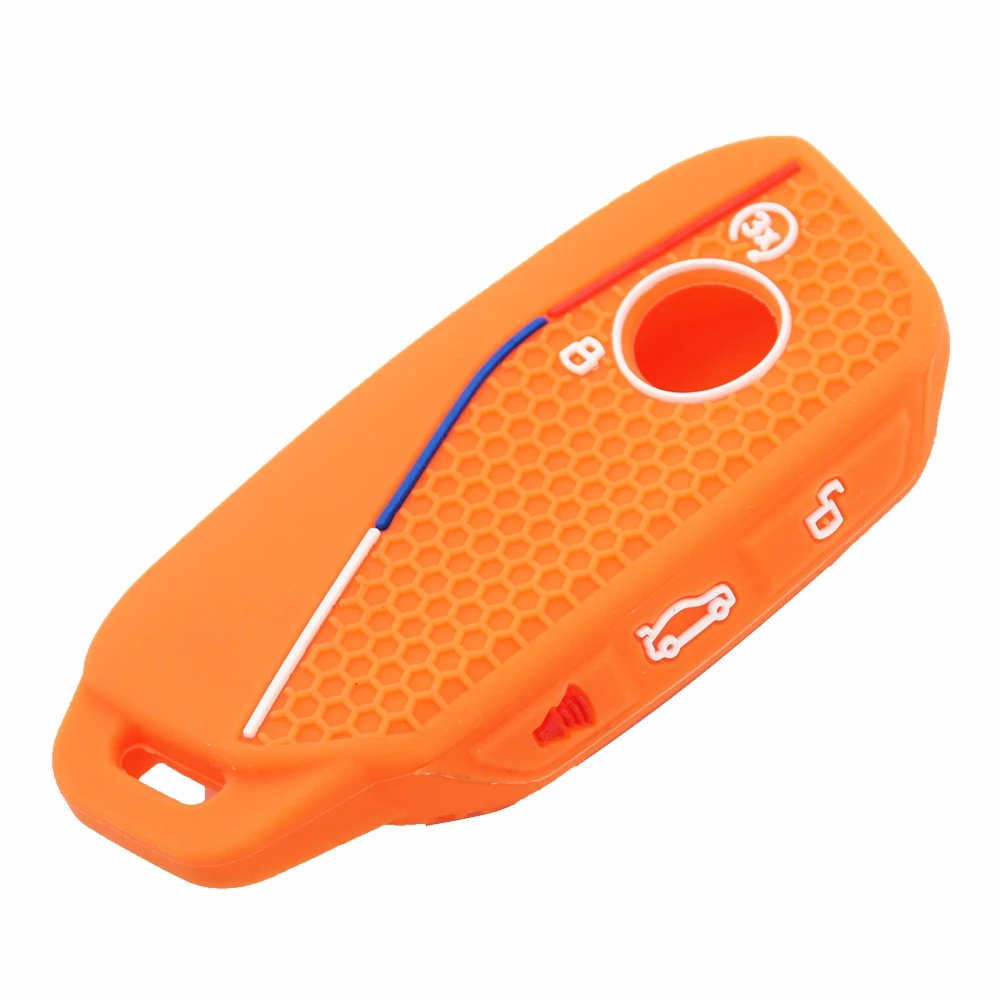 Cocolockey Silikon-Autoschlüsseletui für BMW 3 5 7 X1 X3 X5 X7 IX Serie 2022–2024 Smart Keyless Key Fob 4 Tasten Autozubehör – Detail 12