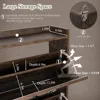 Shoe Storage Cabinet for Entryway, Hidden Shoe Rack Cabinet with 6 Flip Drawers, Farmhouse Freestanding Shoe Organizer Shoe Orga 4