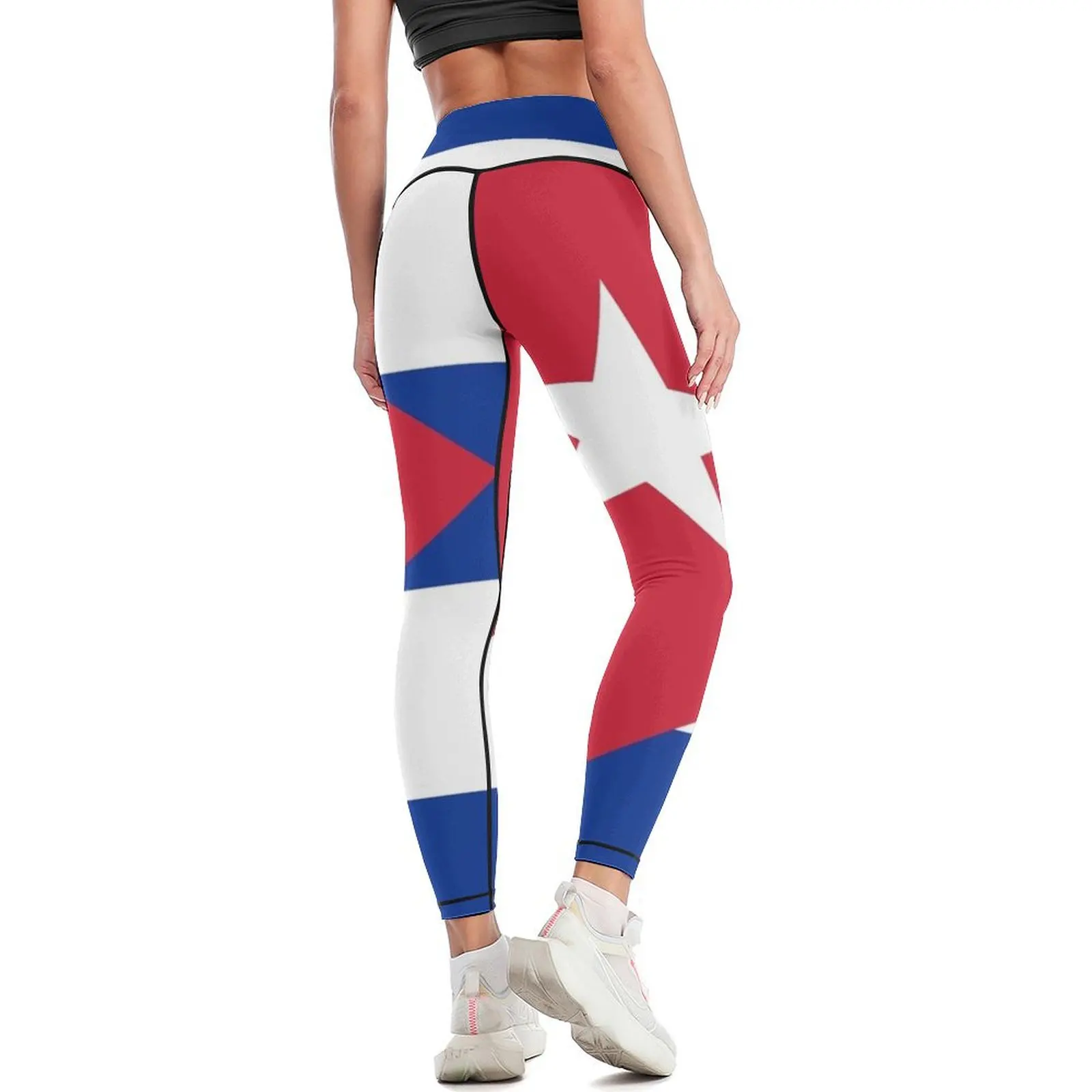 Cuban flag of Cuba Leggings push up fitness sporty woman push up harem pants Womens Leggings