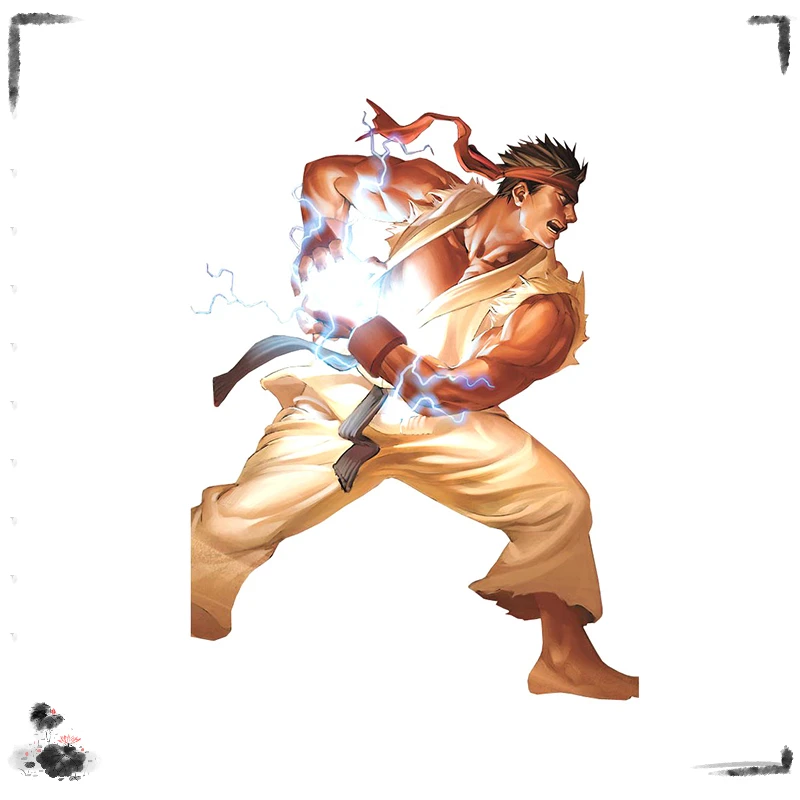 

Наклейки для автомобиля Ryu аркадные истребители окна наклейка на окклюзию царапины холодильник Водонепроницаемая графика KK13 * 13 см