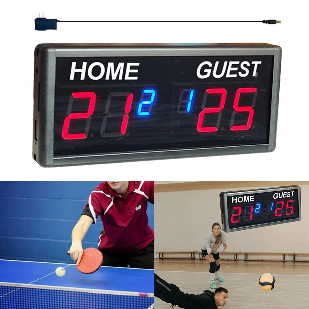 Digital Scoreboard Scoreboard Basketball Digital Electronic Football For Basketball Power Adapter Remote Control