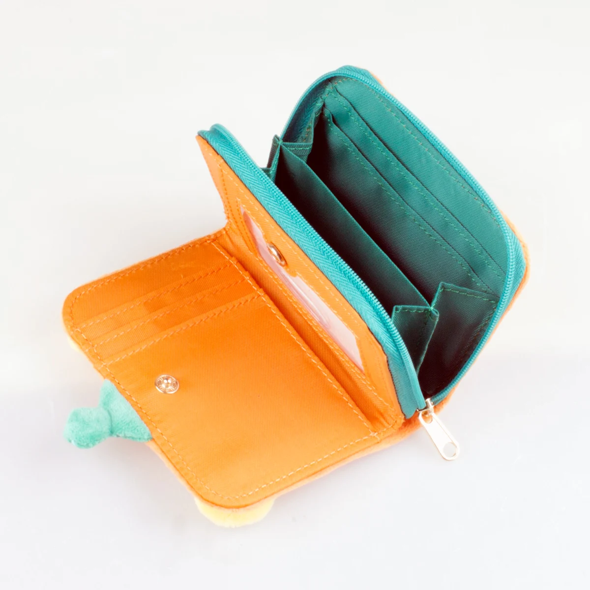 High quality 3D stereoscopic Furry wallet, stylish and personalized multifunctional card clip wallet