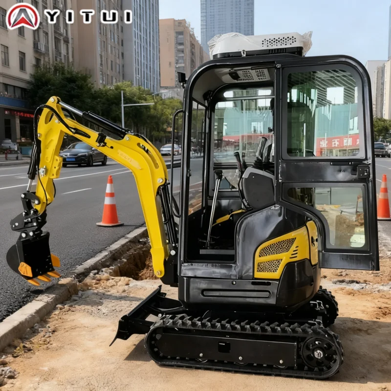 Mini-pelle agricole personnalisée à livraison rapide, conception compacte de 2,0 tonne pour la creuser des tranchées et la préparation sur le terrain de culture