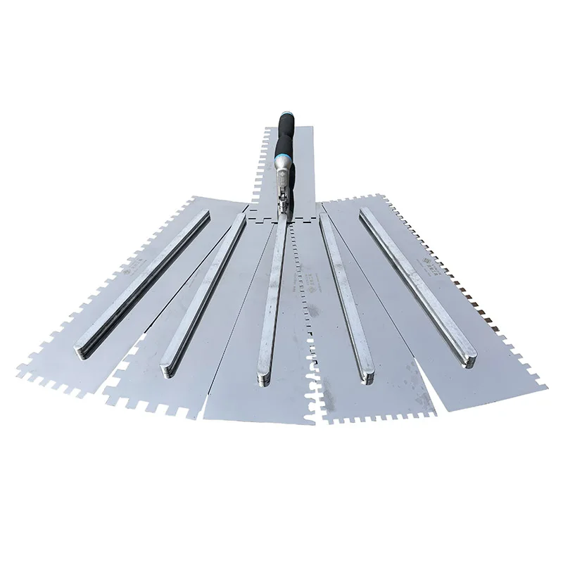 Stainless Steel Square Jumbo Notched Sawtooth Large Spatula Trowel for Large Format Tiles plastering trowel concrete trowel