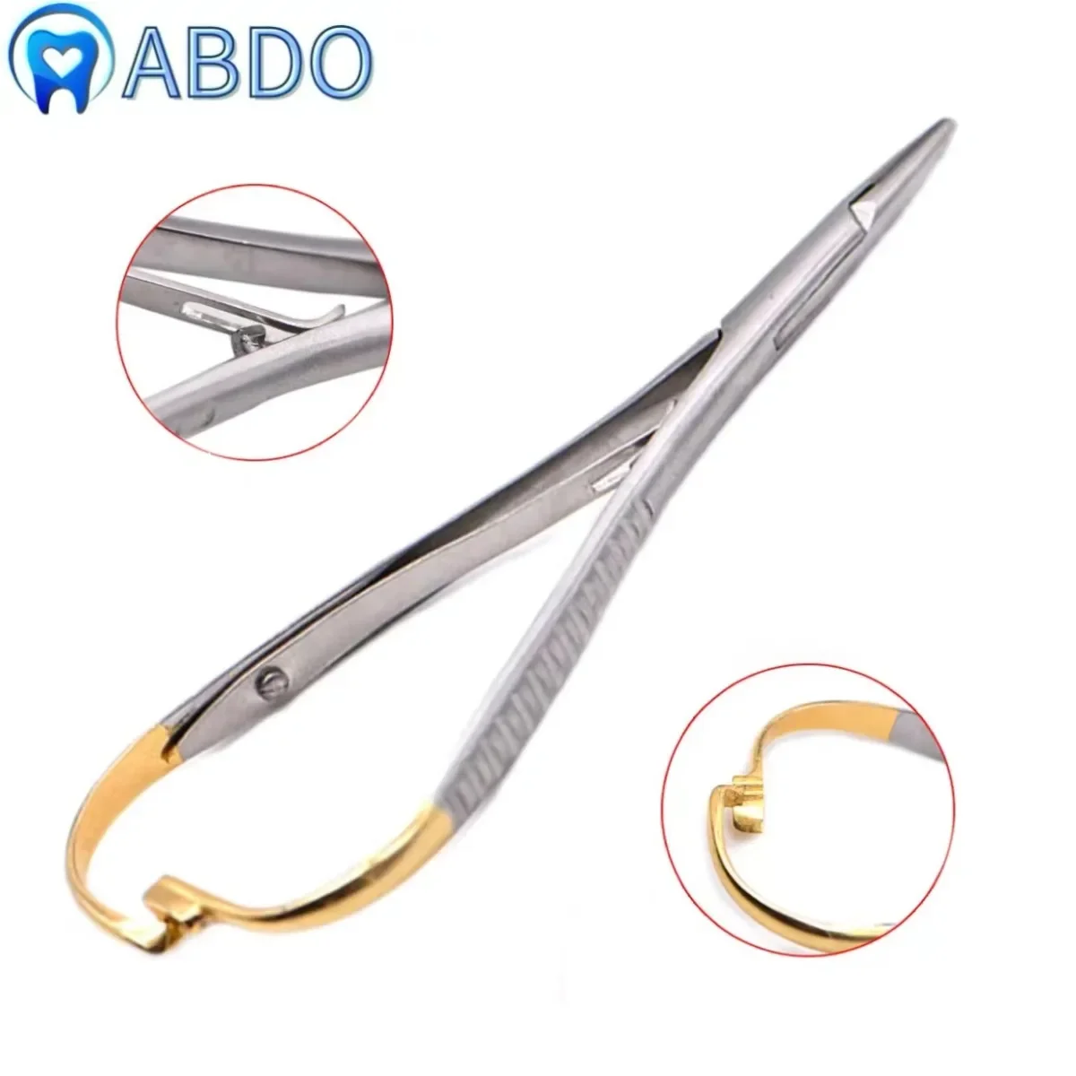 

Dentistry Orthodontic Needle Holder Plier Forceps Surgical Dental Tweezers 14CM Dentist Tools