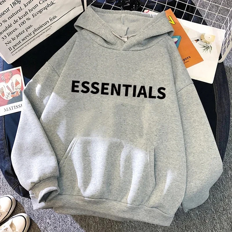 

Essentials Hoodie Couple Sweatshirt High Quality Hip Hop Loose Unisex Extra Large Fashion Brand Pullover Hoodie
