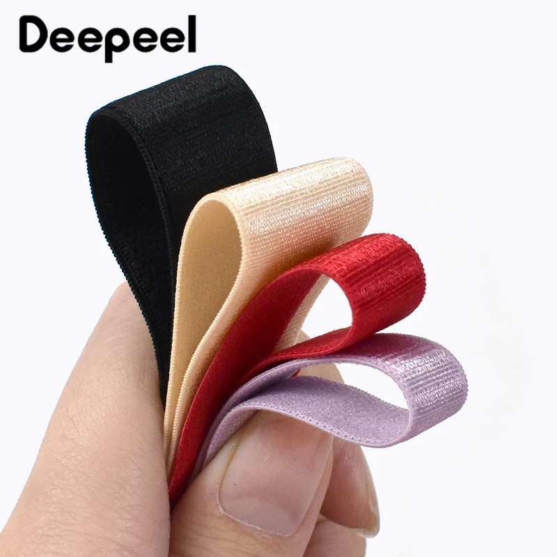 Soft Nylon Elastic Bands Underwear Bra Strap Rubber Band Garment Shoulder Straps Stretch Tape Sewing Accessories 5Meters 6-25mm