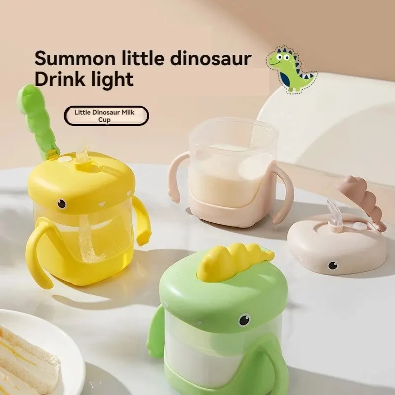 Children's Water Cup Household Baby Sippy Child Learning Drink Anti-drop Strap Handle Baby Milk,water bottle