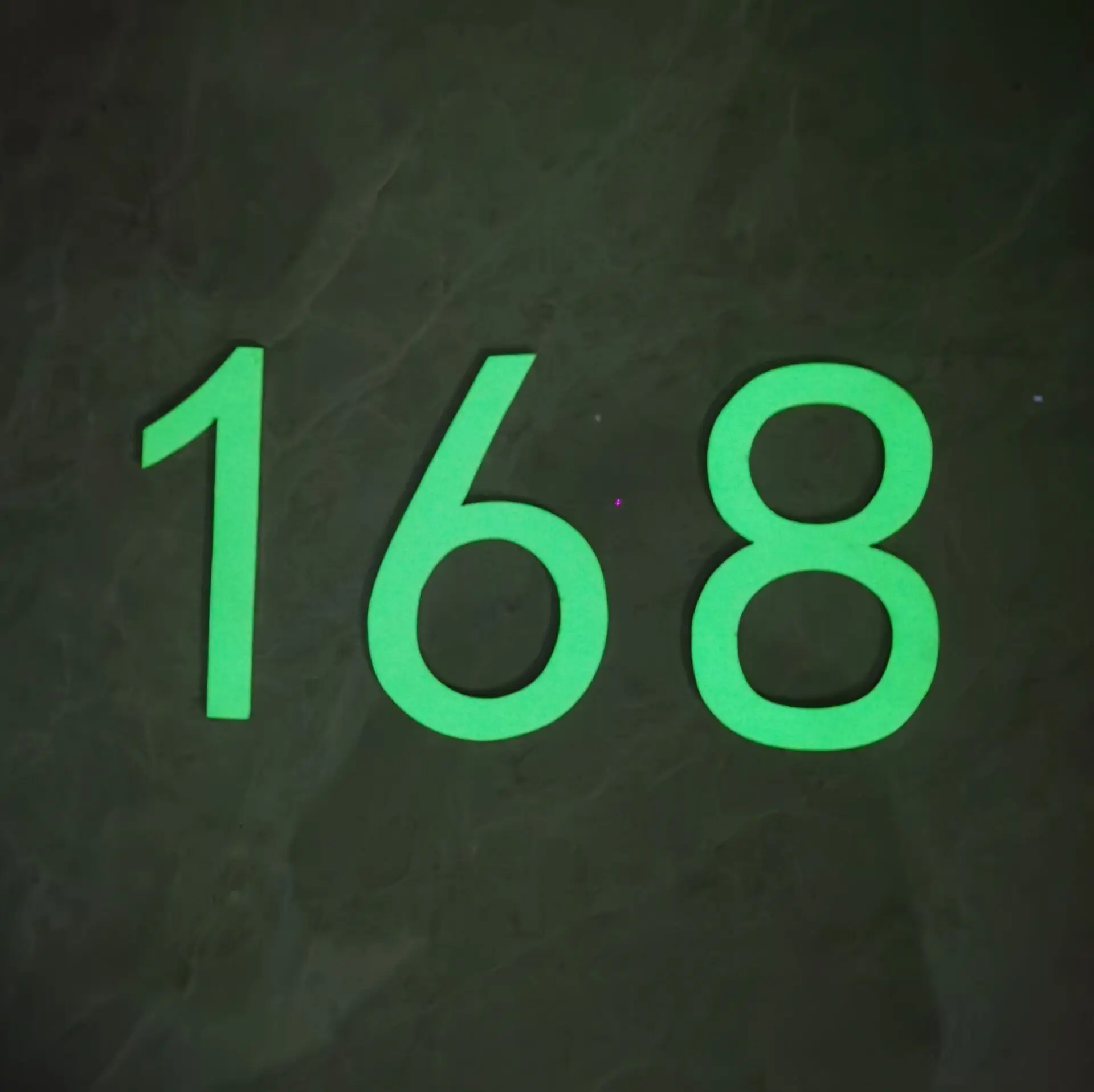 Glow-in-the-dark Door Number 3D Decoration
