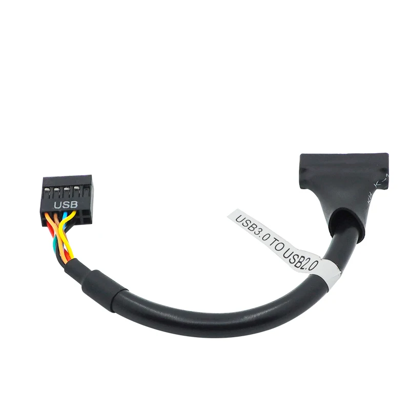 Adaptateur de carte mère USB 19/20, 3.0 broches femelle à 9 broches USB 2.0 mâle