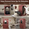Portable Home Steam Sauna, 3L Steam Engine Sauna Tent, Remote Control, Folding Chair (brown), Full-size Personal Sauna Room 6
