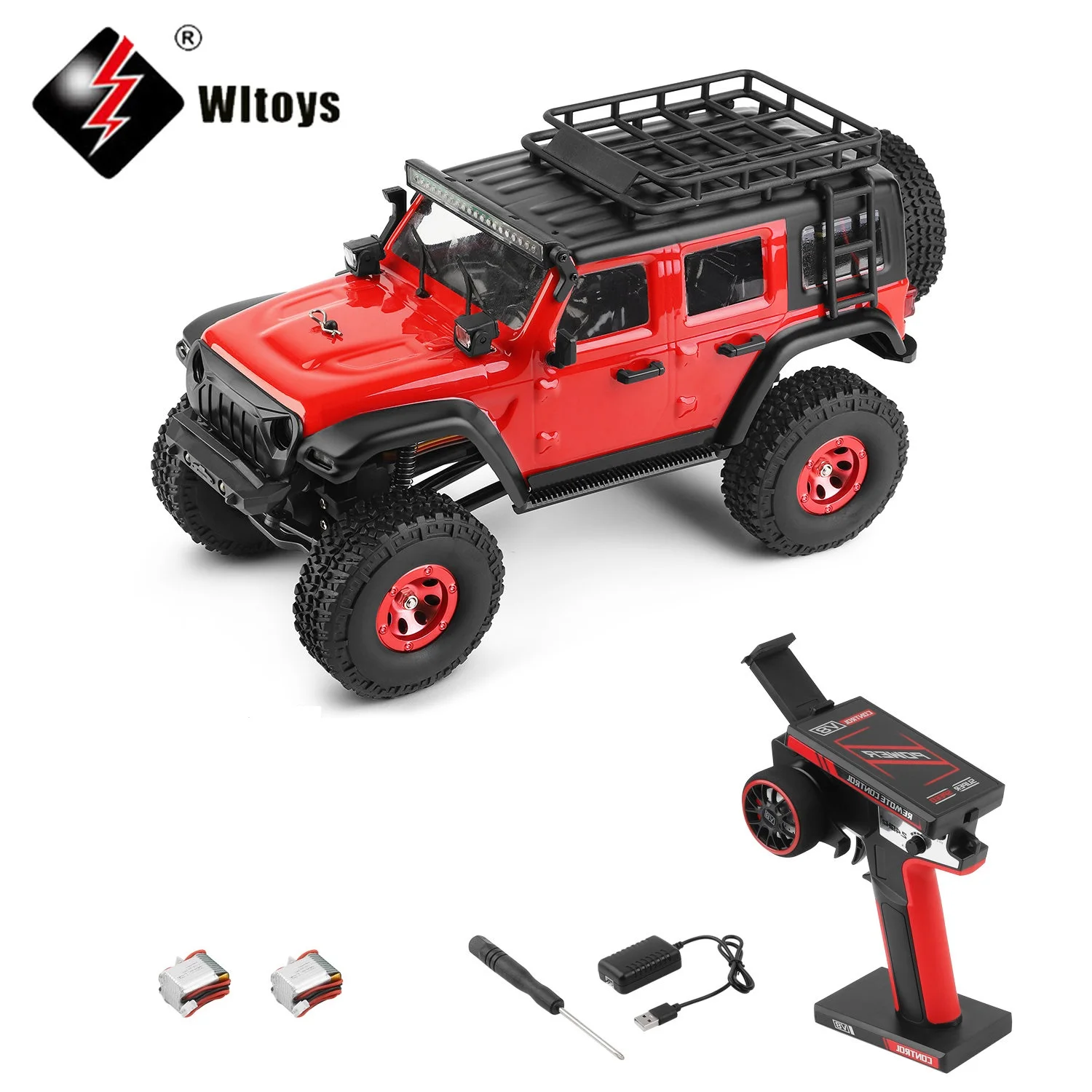 

Wltoys 1/24 2428 RC Car 4WD Electric Crawler 130 Carbon Brush Motor 3km/h Remote Control Car Toys for Boys Adults