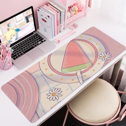 Alfombrilla de ratón para ordenador de videojuegos Kawaii, alfombrilla grande para escritorio, antideslizante, Base de goma, para portátil y PC, resistente al agua