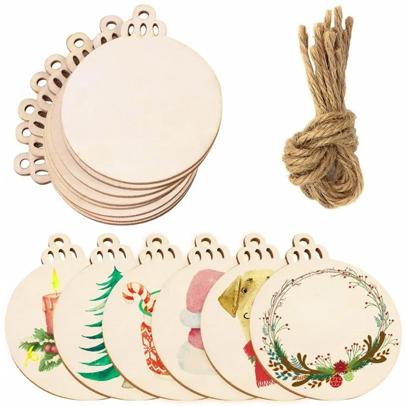 16 Etichette In Legno Per Organizzazione - Targhette Rondelli Per Giocattoli E Casa - Foto 9