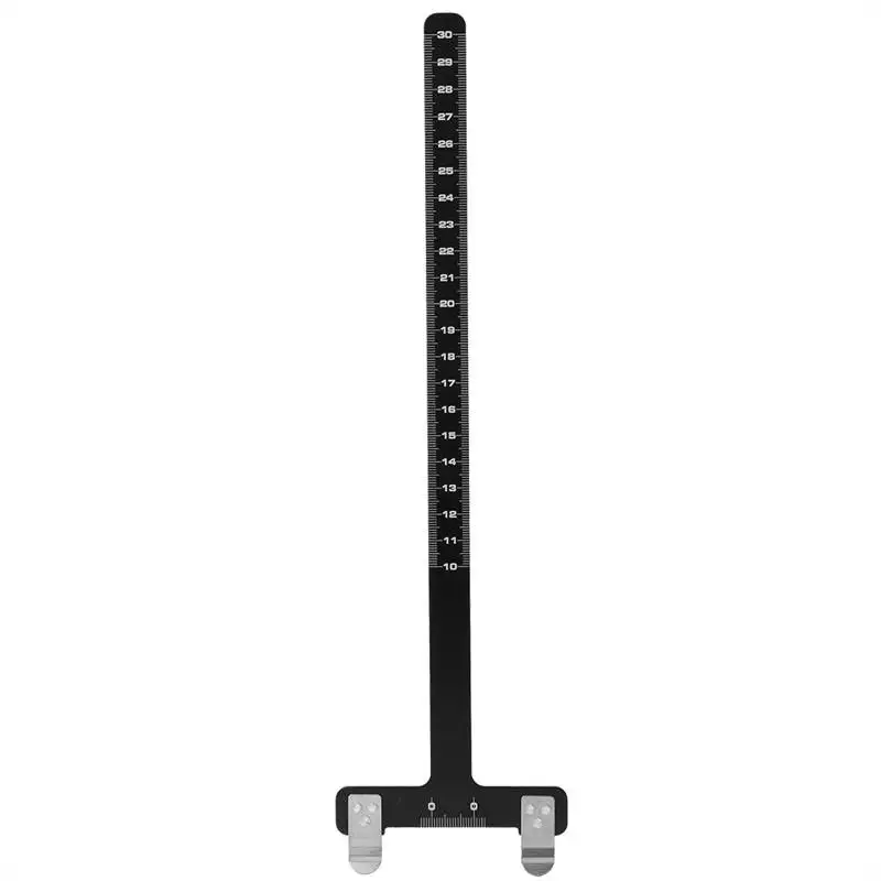 Produktbild von Depisuta T Förmiges Bogen Quadrat Lineal, Edelstahl T Quadrat Lineal, Bogensehnen Messwerkzeug, Bogenschießen Bogen Vierkant Bogen Drehset Für