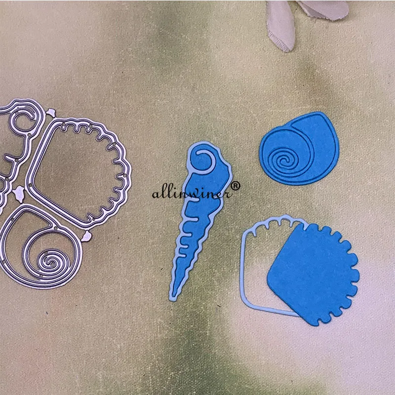 

Sea shell conch decoration Metal Cutting Dies Stencils Die Cut for DIY Scrapbooking Album Paper Card Embossing