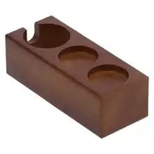 

3‑Holes Wood Coffee Tamper Holder Coffee Portafilter Storage Rack Stand Organizer Coffee Make Machine Parts