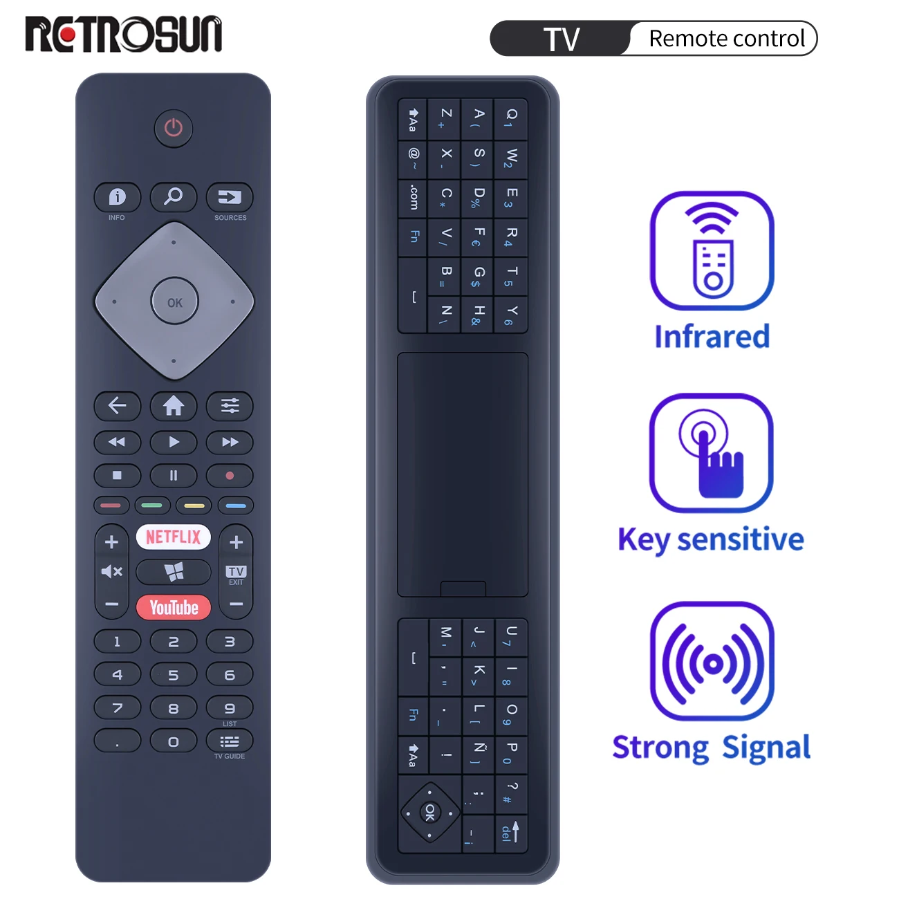 

Новый оригинальный 398GR10BEPHN0027HT YKF464-001 398GR10BEPHN0028HT для Philips 65PUT6784 55PUT678 4 Пульт дистанционного управления для ЖК-телевизора