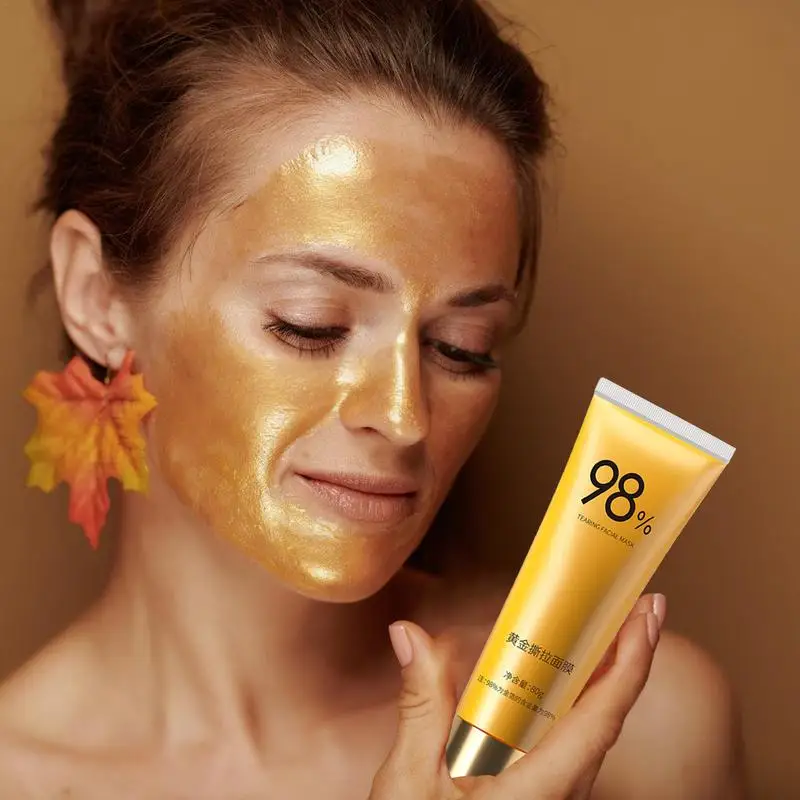 

Gold foil peel-off mask Peel Off Face Cover 98% gold peel-off anti-aging and anti-wrinkle Facial mask gold exfoliating mask