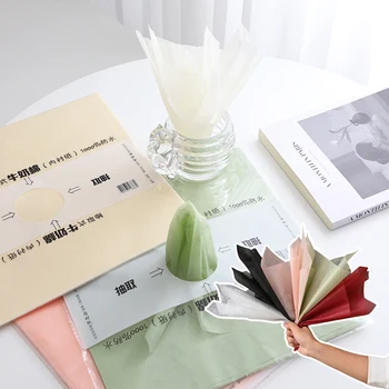 Set da 40 Pezzi di Materiali per Confezionamento Bouquet Floreali, Carta di Cotone Estrattabile Coreana per Avvolgere Fiori