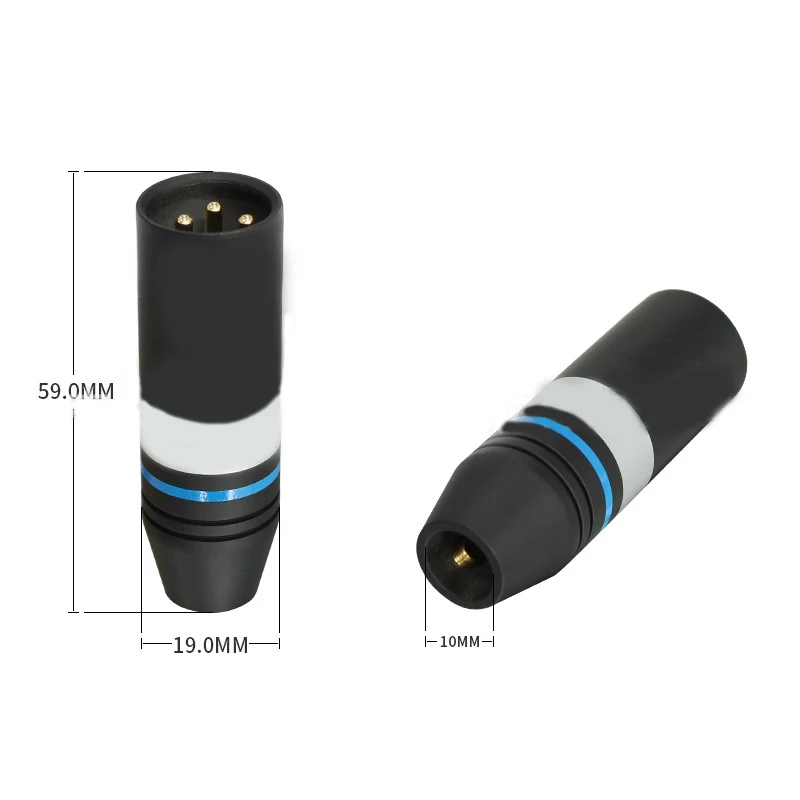 

4pcs/2sets 3Pins XLR Connector Microphone MIC Male Plug&Female Jack Adapter Gold plated XLR audio Cable Terminal Soldering