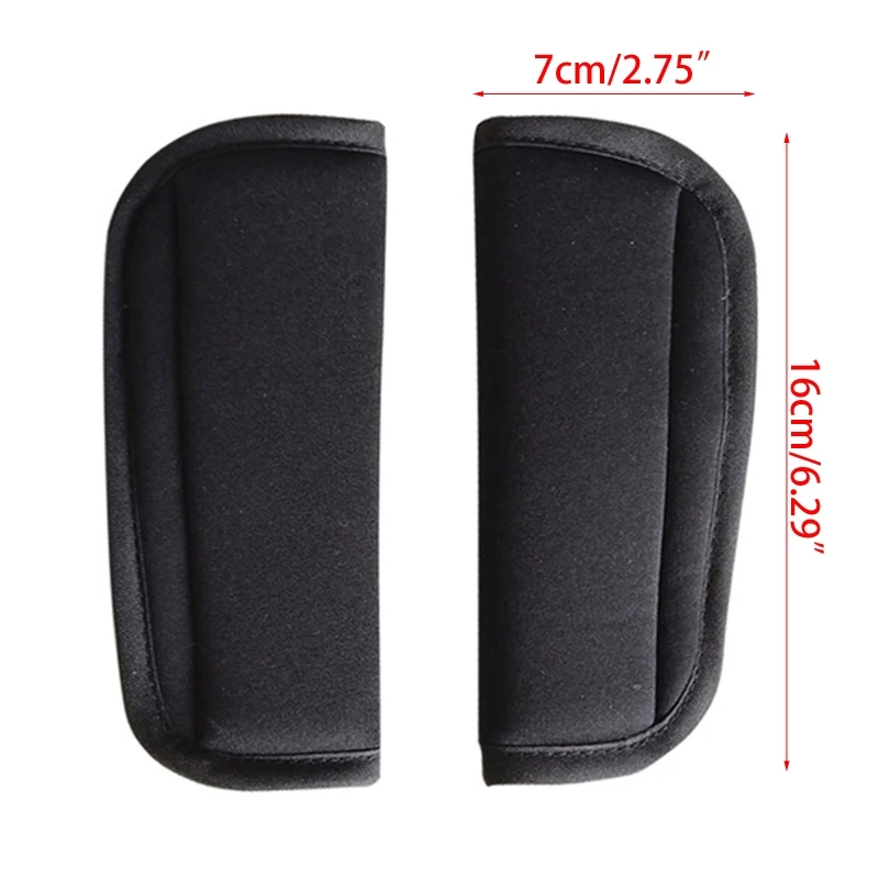 Pram Car Seat Strap Cover Baby Stroller Strap Shoulder Pads Cover 2 Pack Seat Belt Cushion Neck Protectors for Pushchair