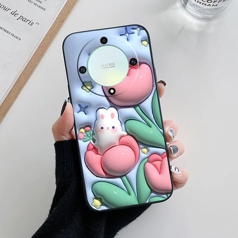 Chic Black TPU Silicone Case - Stylish Soft Cover