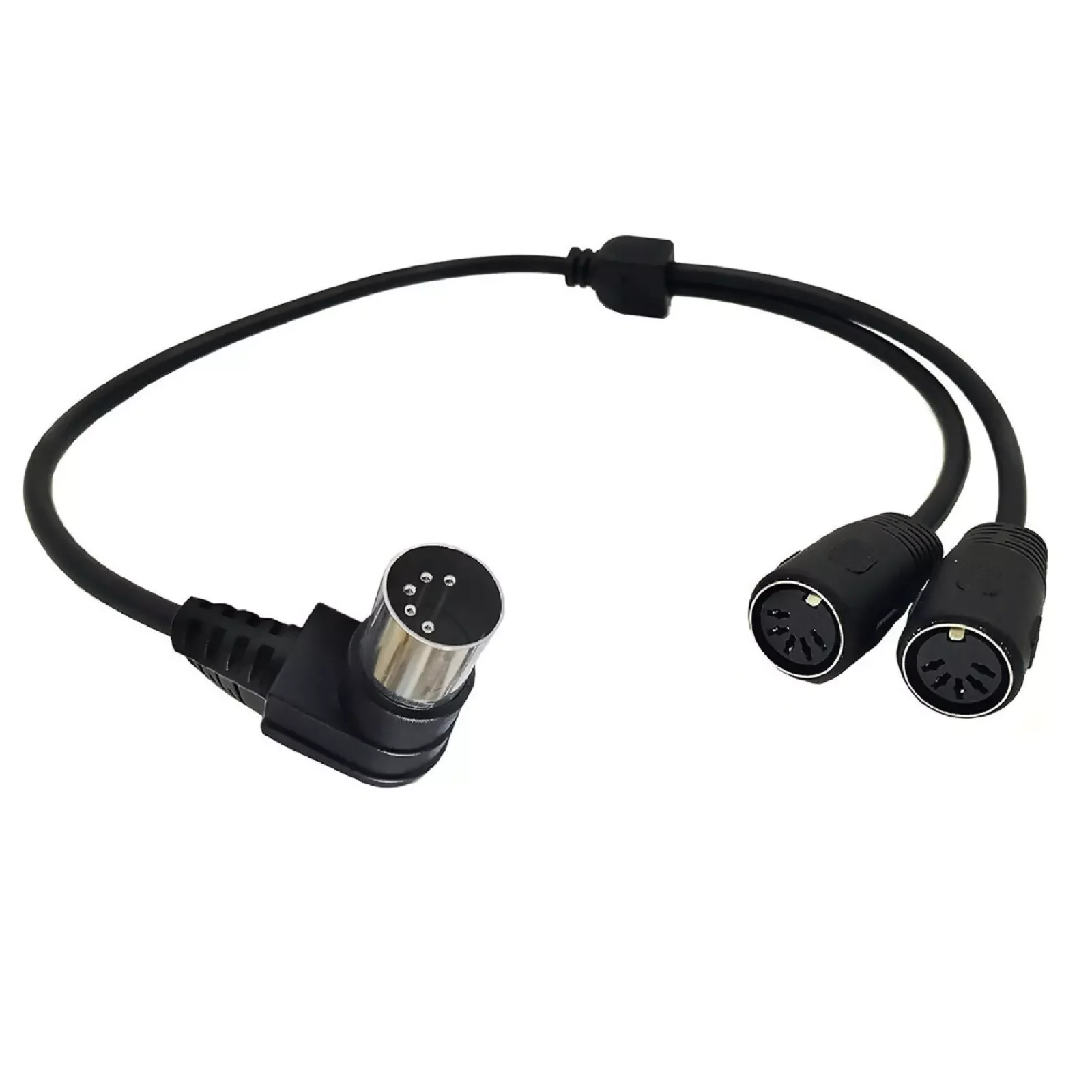 50cm MIDI DIN 5 PIN 1 Male Jack to 2 Female Plug Socket Y Splitter Adapter Cable