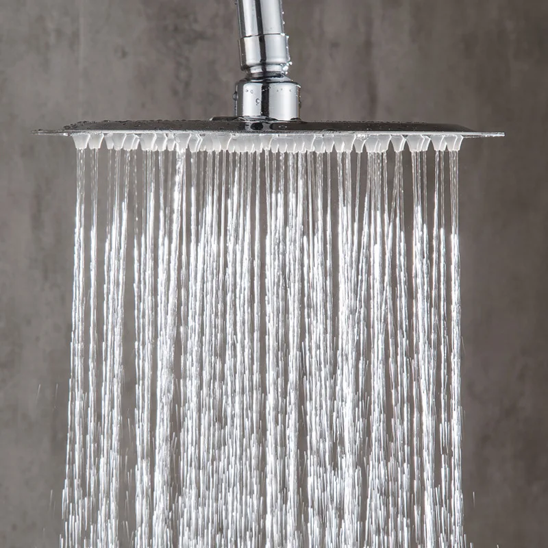 8-inch 304 Stainless Steel Showerhead Top Showerhead Pressurized Shower Head Bathroom Showerhead Shower Head Single Head