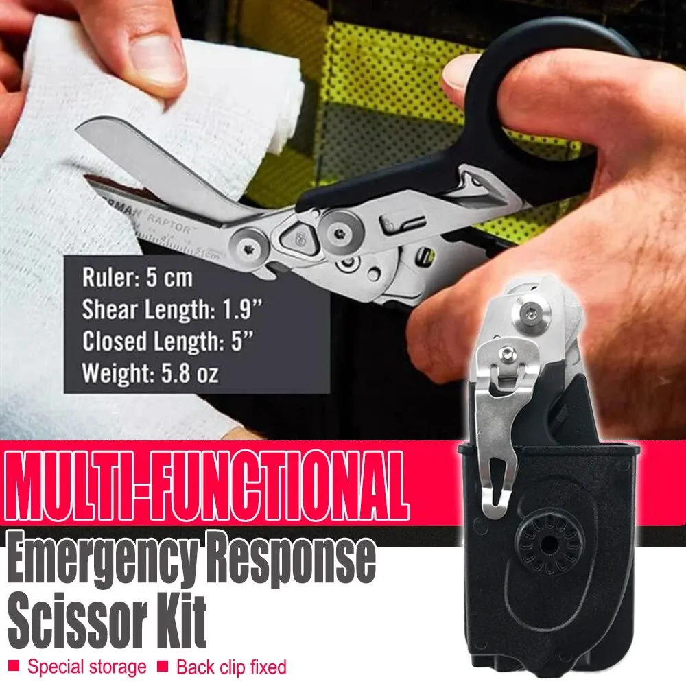 Raptor Emergency Response Shears Multifunktion schere mit Riemens ch neider und Glas brecher mit kompatiblem Holster